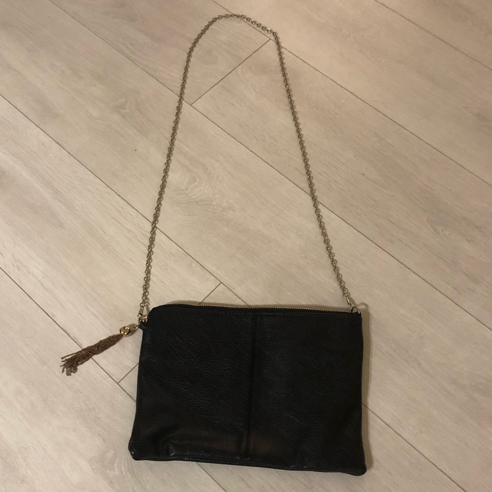 NWOT LF Boutique Leather Messenger Bag/Clutch - Picture 1 of 2